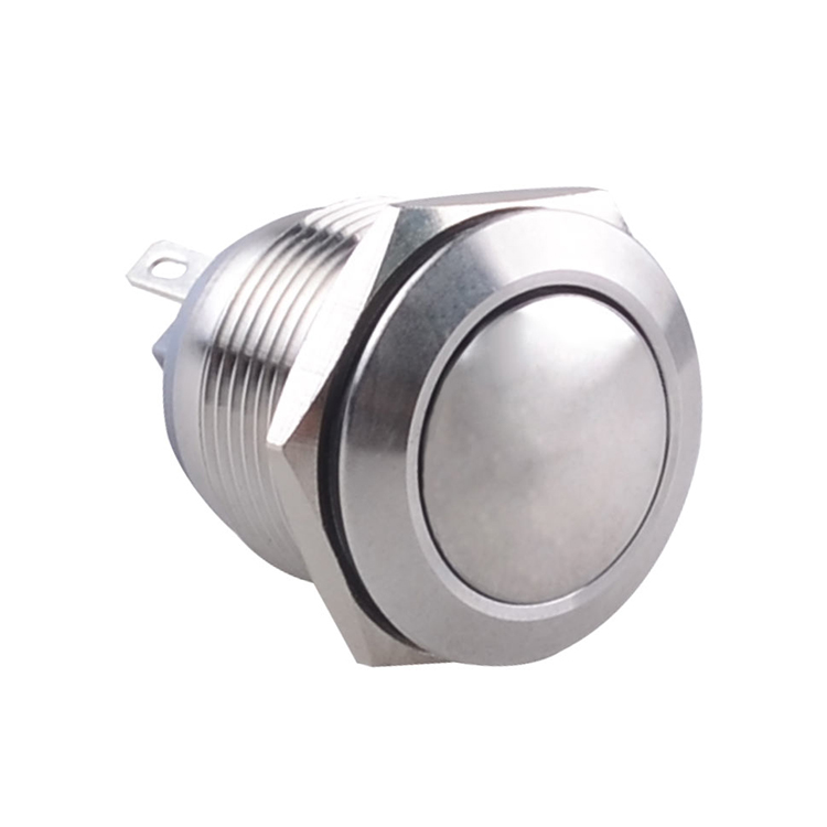 GL-16BA10-S 16mm 1NO Metal Push Button Switch With 2 Pin Terminals IP65 Normally