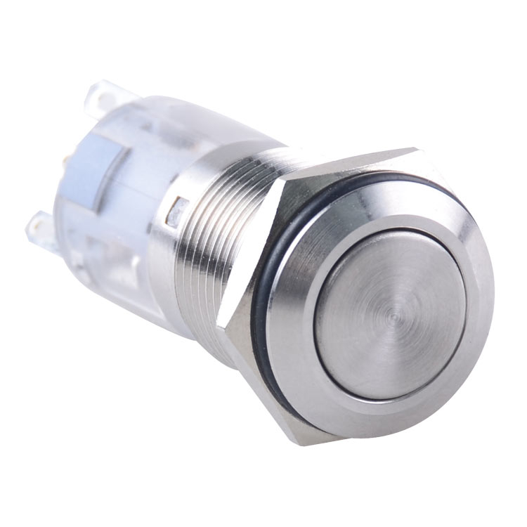 GL-16F11-SJ 16mm flat button 1NO1NC Anti Vandal Switch