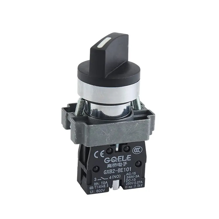 GXB2-BD21 Maintained 22mm 1NO Short Handle 2 Position Selector Rotary Push Button Switch