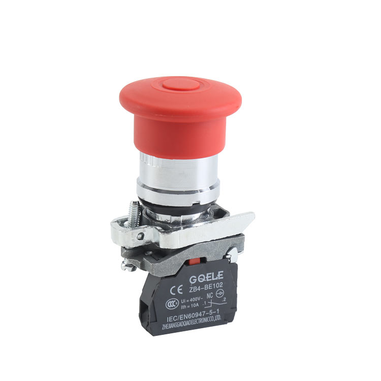 1NC Φ40 Emergency Stop Metal Push Button Switch