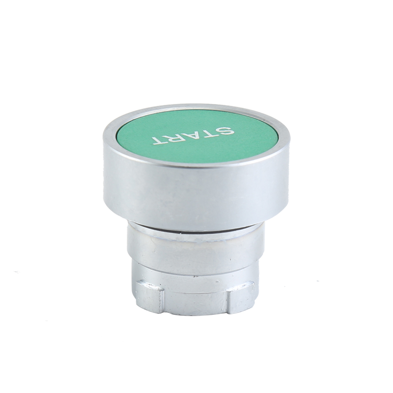 GXB2-BA533 Spring Return Green Round Flush Push Button Head No Light