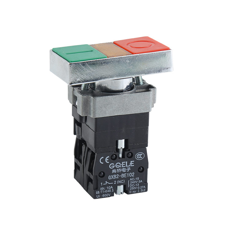GXB2-BW82364 1NO&1NC Illuminated Double Contro Push Button Switch