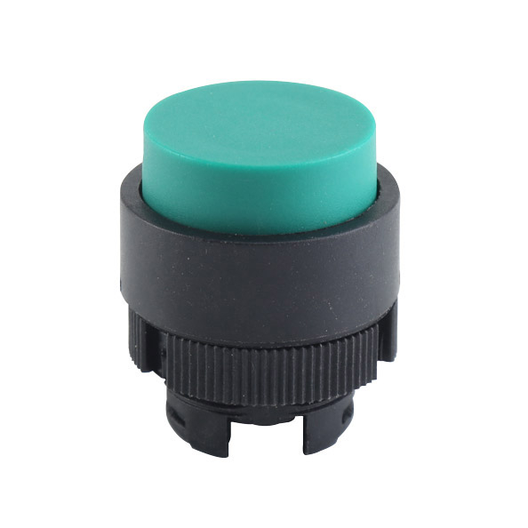 GXB2-EL3 Plastic Round Green Extended Push Button Head