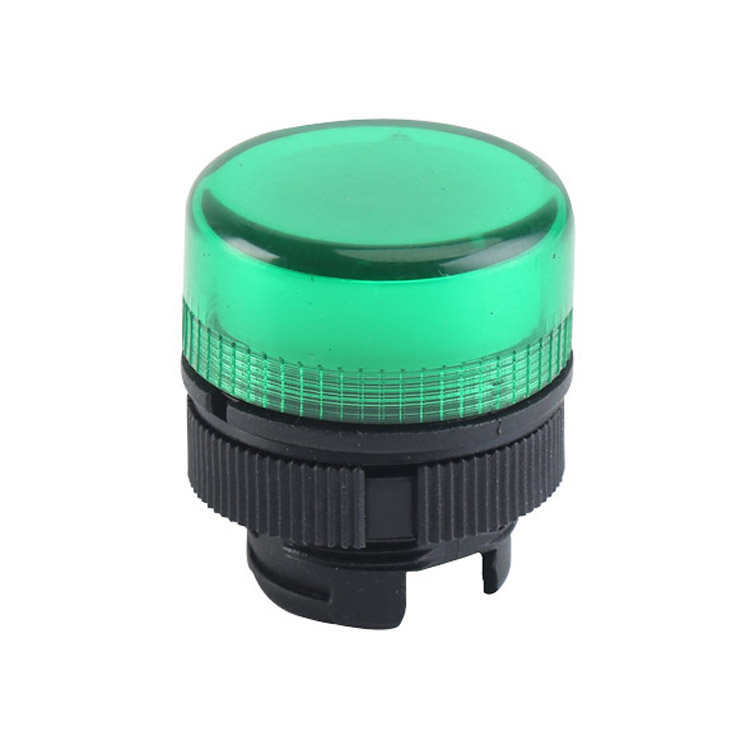 GXB2-EV03 Plastic Round Flush Pilot Light Head With Green Light