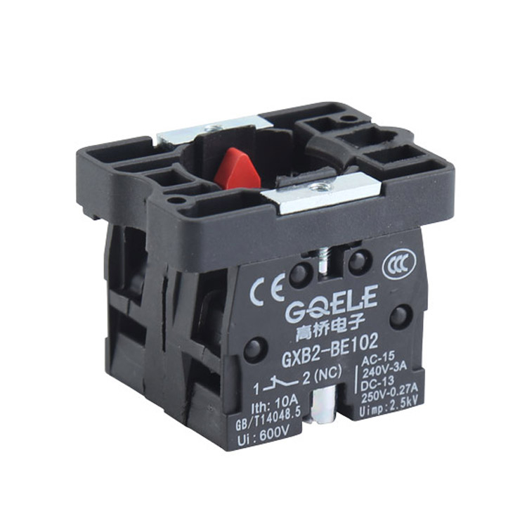 GXB2-EZ104 2NC Red Black White Plastic Contact Block And Holder