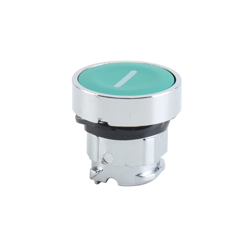 GXB4-BA331 Spring Return Momentary Green Round Flush Push Button Head