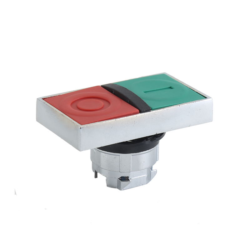 GXB4-BA82 Momentary Rectangle Non-illuminated Double Flush Push Button Head