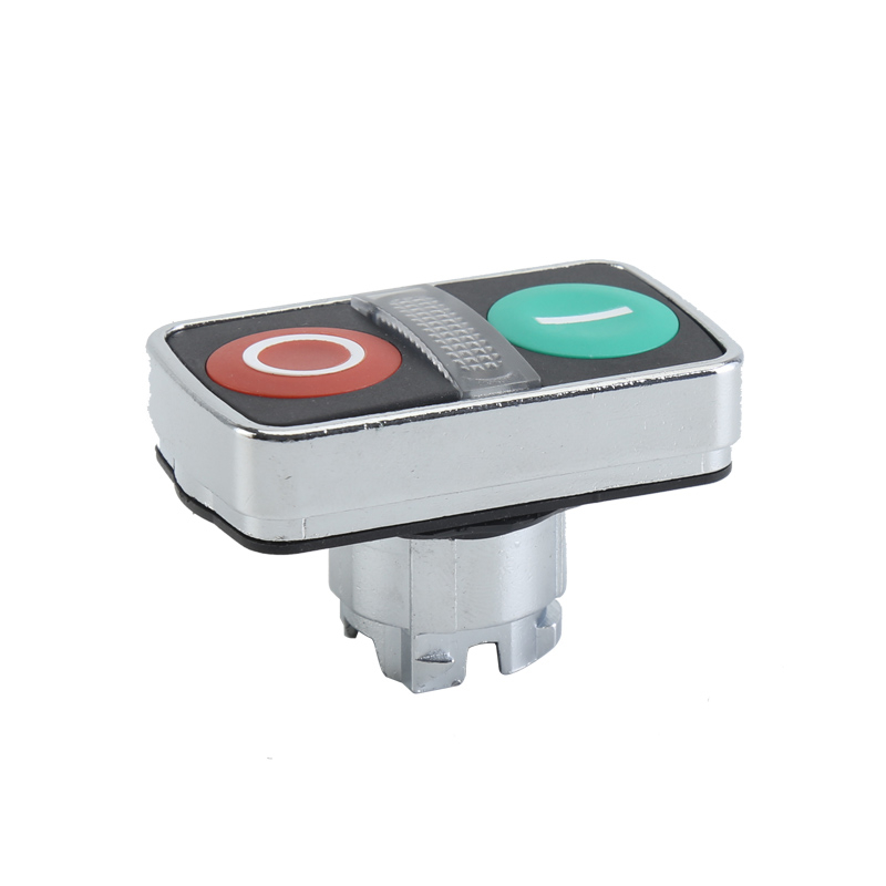 GXB4-BW82 Illuminated Momentary Rectangle Double Flush Push Button Head