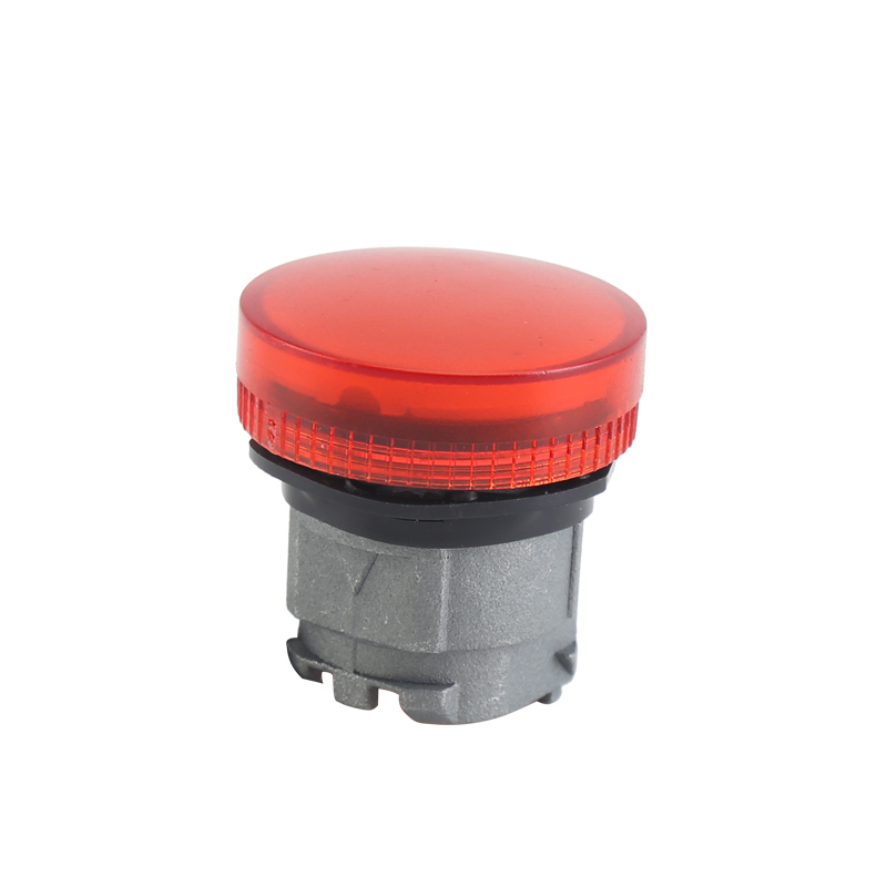 GXB4-EV04 Red Illuminated Round Flush Pilot Light Head