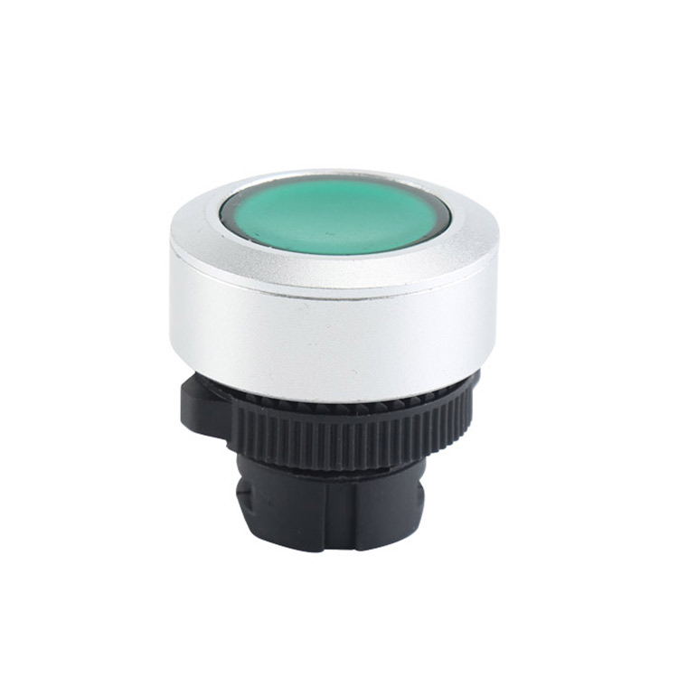LA115-5-ED Φ22~Φ30 Adjustable Momentary Plastic Flush Push Button Round Green Head