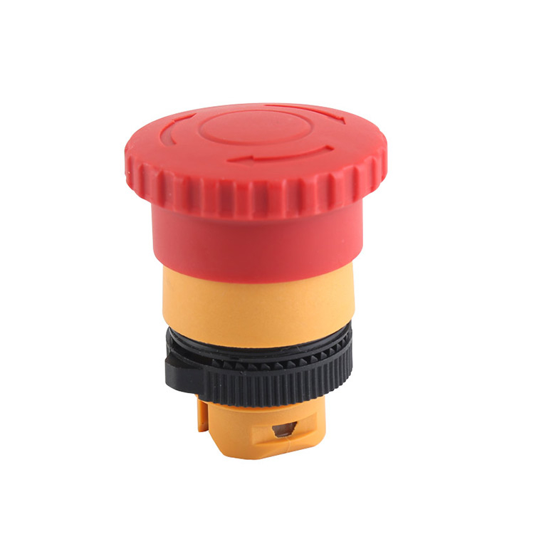 LA115-5-ZS Twist Release Mushroom Shape Emergency Stop Push Button Head