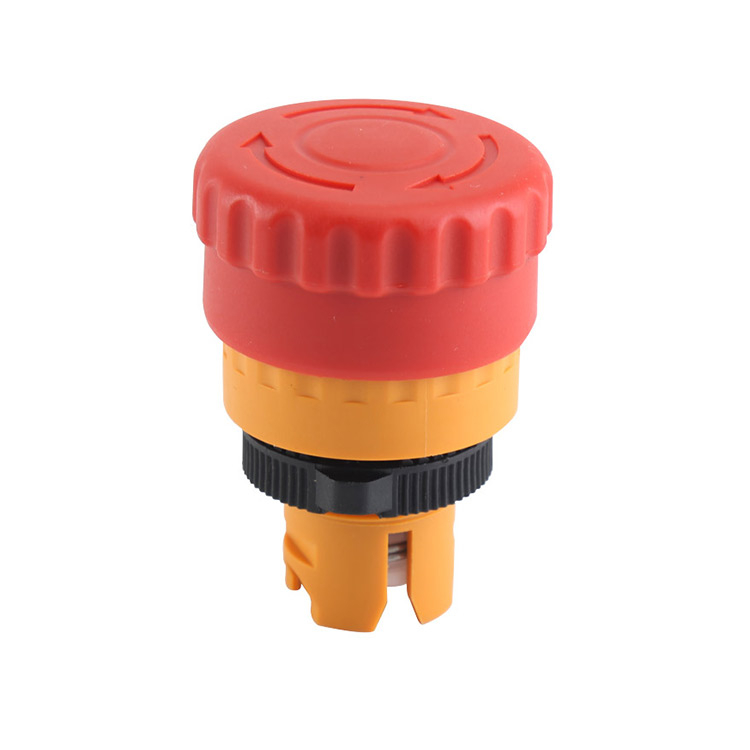 LA115-5-ZT Φ22 ~ Φ30 Emergency Stop Push Button Mushroom Shape Red Head Without Light