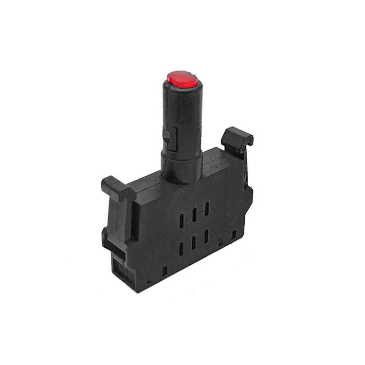 LA115-A-DA01 Plastic Black Integrated Lamp Block Holder With LED Light (2)