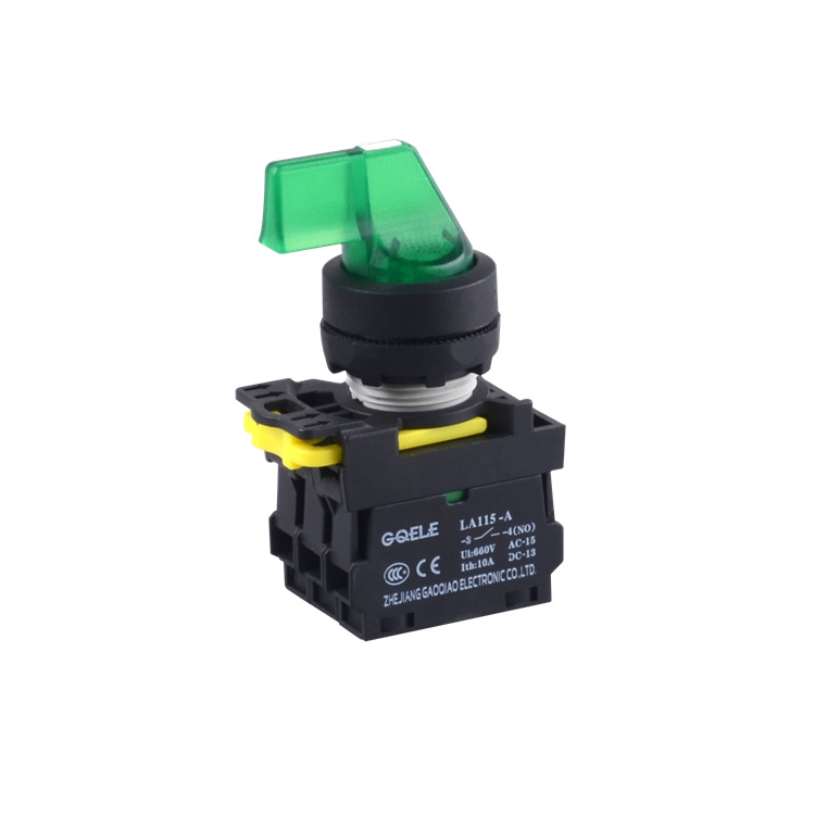 LA115-A1-11CXD 1NO+1NC 2- Position Maintained Selector Push Button Switch