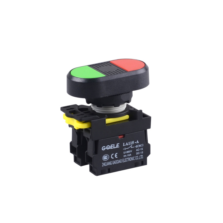 LA115-A1-11R 1NO&1NC Double Head Push Button Switch Without Illumination