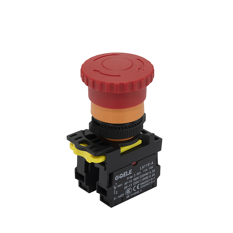 LA115-A5-01ZS 1NC Twist Release Non-illuminated Emergency Stop Push Button
