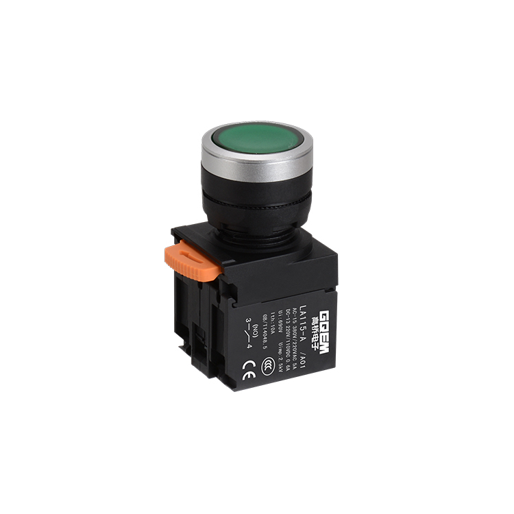 LA115-A5-11DA01 1NO&1NC Plastic Push Button 22mm Momentary Switches With Green LED Illuminated