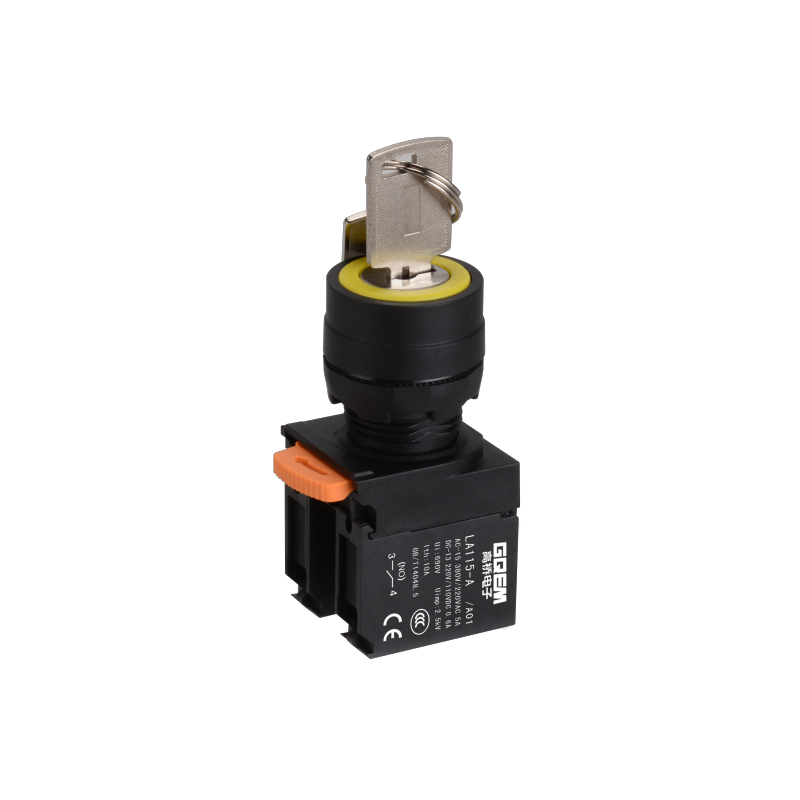 LA115-A5-11YA01 1NO&1NC Key Control Maintained 2-Position Key lock Push Button Switch