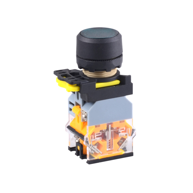 LA115-B1-11D 1NO & 1NC Momentary Flush Push Button With Green Light