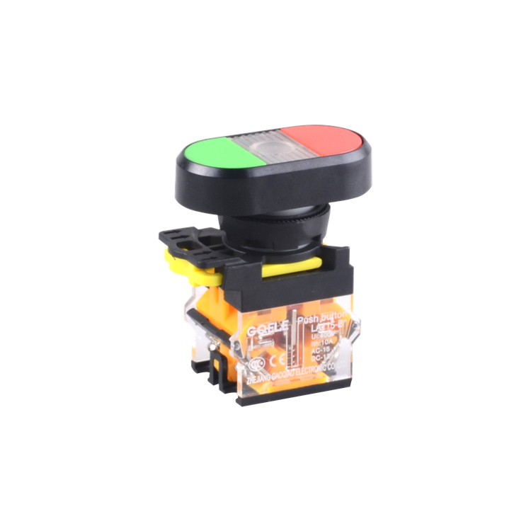 LA115-B1-11R 1NO&1NC Double Head Push Button Without Illumination
