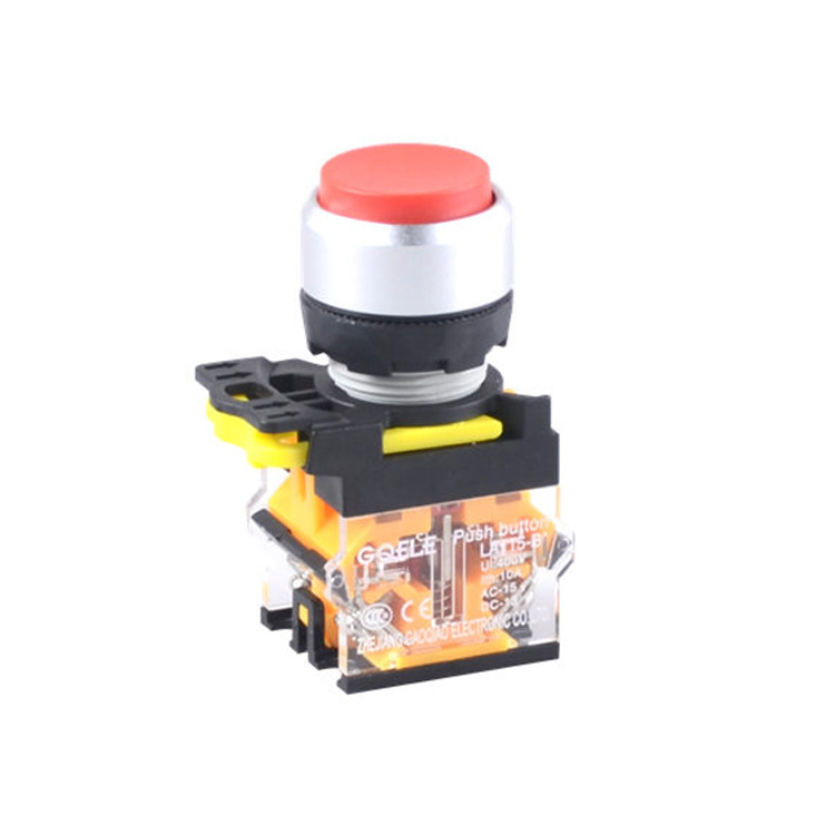 LA115-B2-11H 1NO&1NC Momentary Extended Flush Push Button Without Light