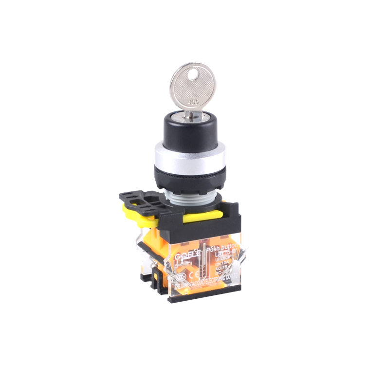 LA115-B2-11Y 1NO&1NC 2-postition Locking Key-operated Key Selector Push Button