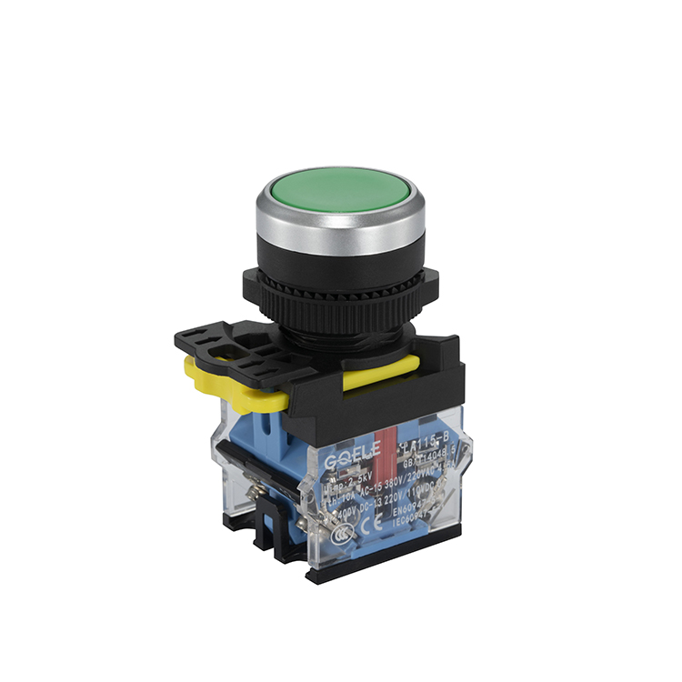 LA115-B5-11BN 1NO&1NC Reset Plastic Push Button With Round Red Head Without Light Power Switch