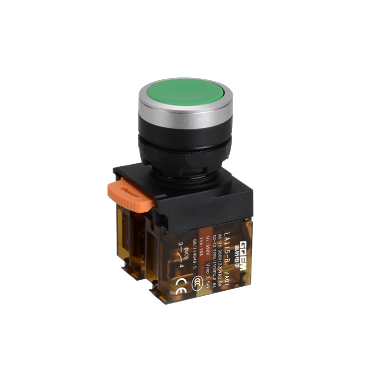 LA115-B5-11BN-A01 1NO&1NC Momentary Plastic Flush Push Button Without Illumination