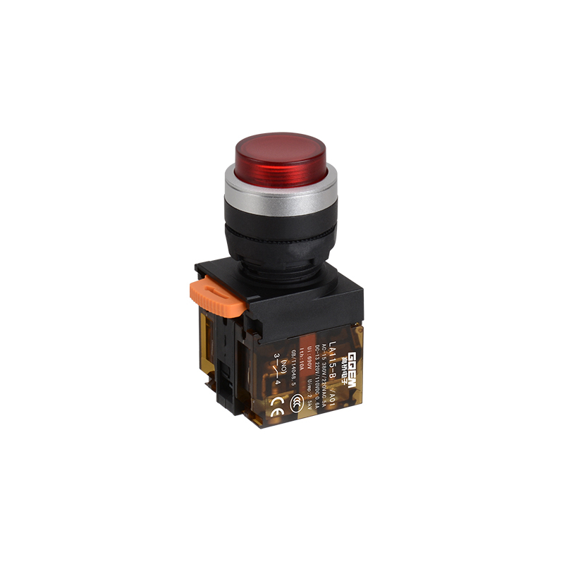 LA115-B5-11HDA01 Power Supply Open Waterproof 1NO&1NC 22mm Push Button With Red LED Light
