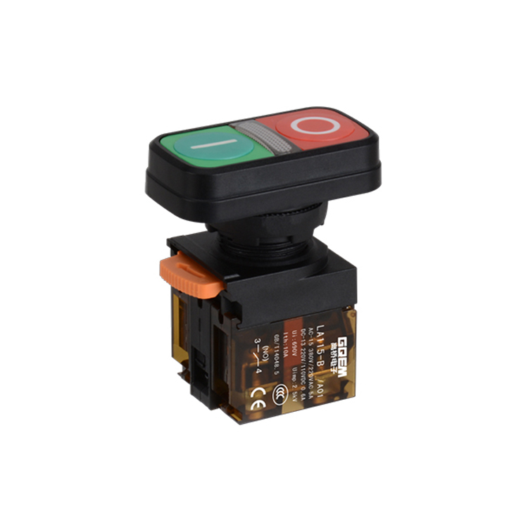 LA115-B5-11RD1A01 1NO&1NC Illuminated Double Head Push Button With Symbols
