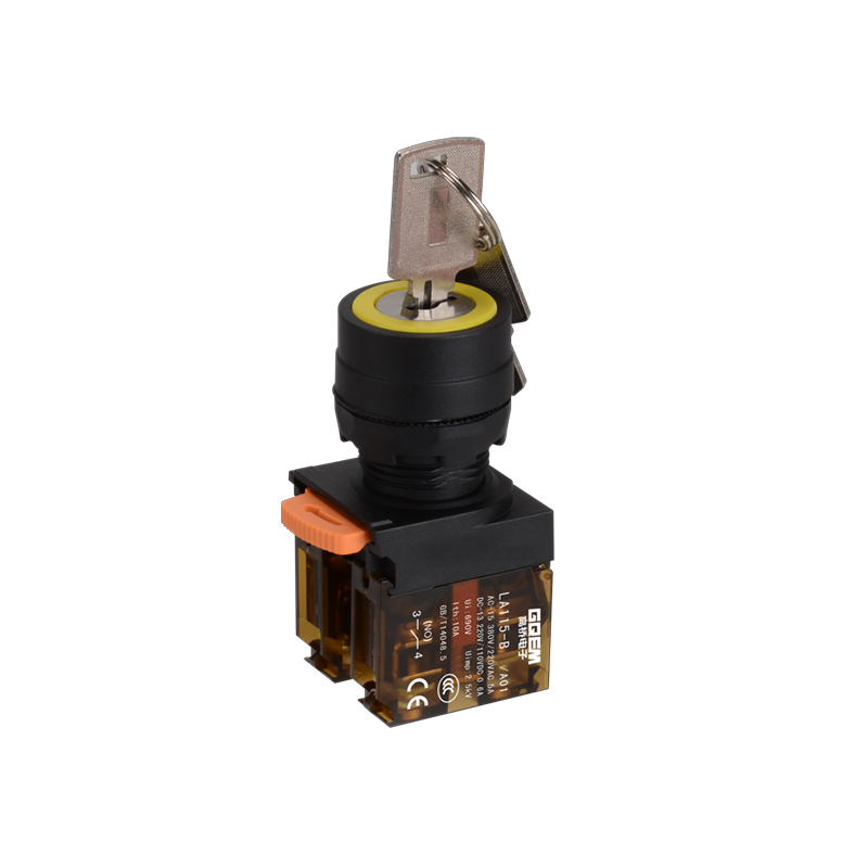 LA115-B5-11YA01 1NO&1NC Key Control Maintained 2-Position Keylock Push Button Switch