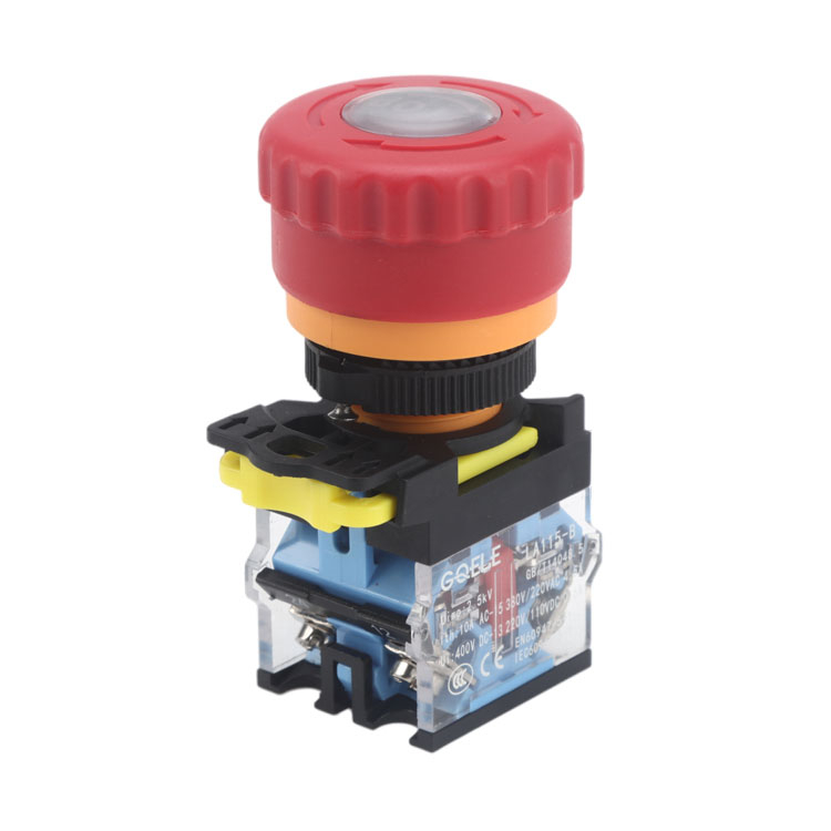 LA115-B5-11ZF 1NO&1NC Twist Or Pull Release Emergency Stop Push Button
