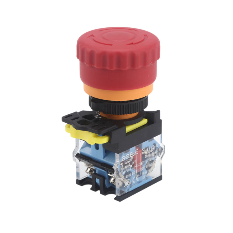 LA115-B5-11ZT 1NO&1NC Φ40 Twist Or Pull Release Emergency Stop Push Button