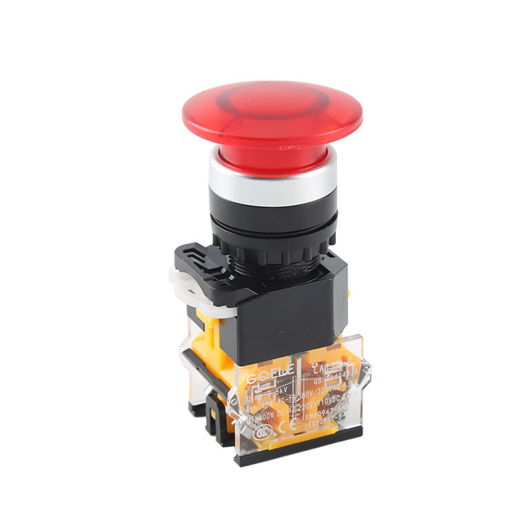 LA115-B8-11M 1NO&1NC Plastic Mushroom Push Button Switch Without Illumination
