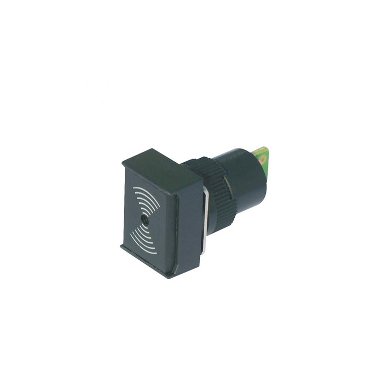 LA115-C-CFB 24V 16MM Plastic Rectangle Head Black Shell Buzzer Without Light Interrupted Alarm
