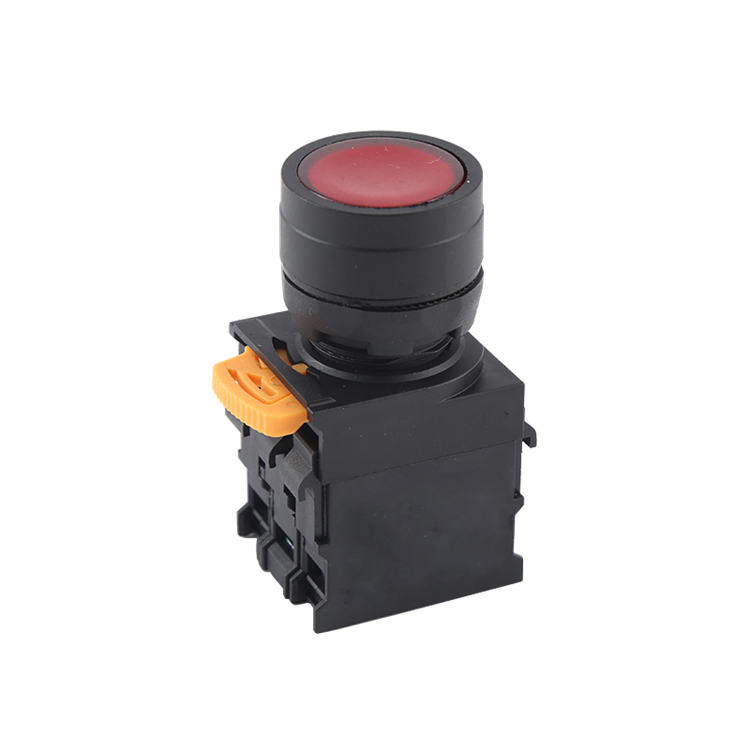 LA115-N-11D 1NO1NC Illuminated Push Button Switch With Red Light For Motor Vehicles