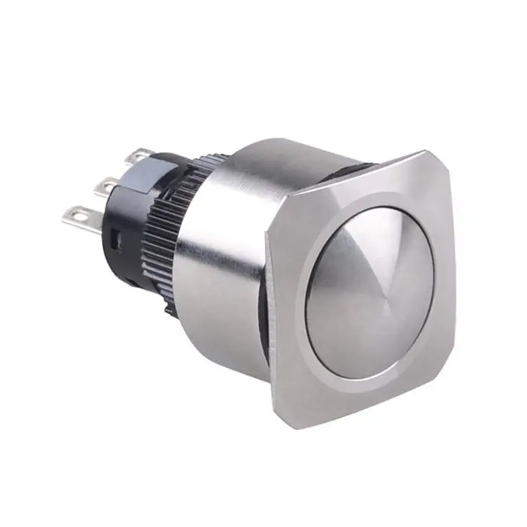 GL-22BF22-SJ 22mm Flat head 1NO 1NC Momentary Push button switch
