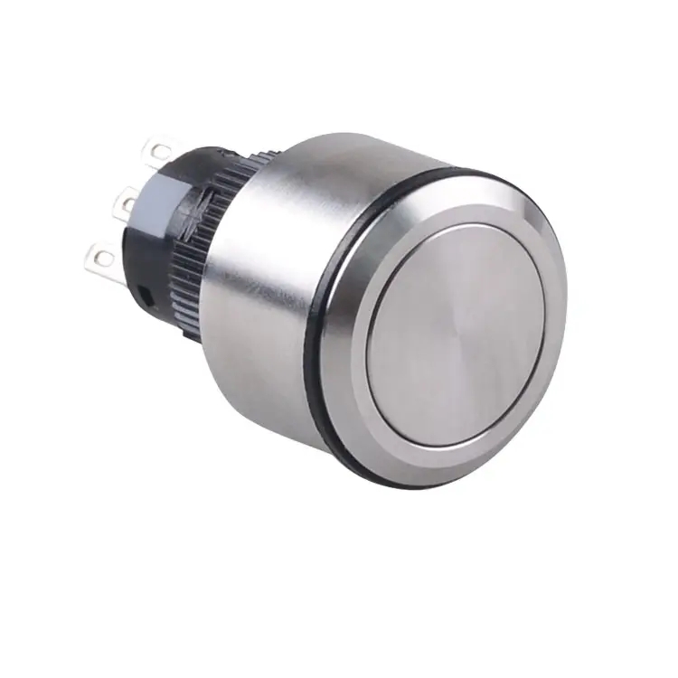 GL-22FE11-SJ Switch Controller 22mm Flat Head 1NO1NC Momentary Stainless Steel