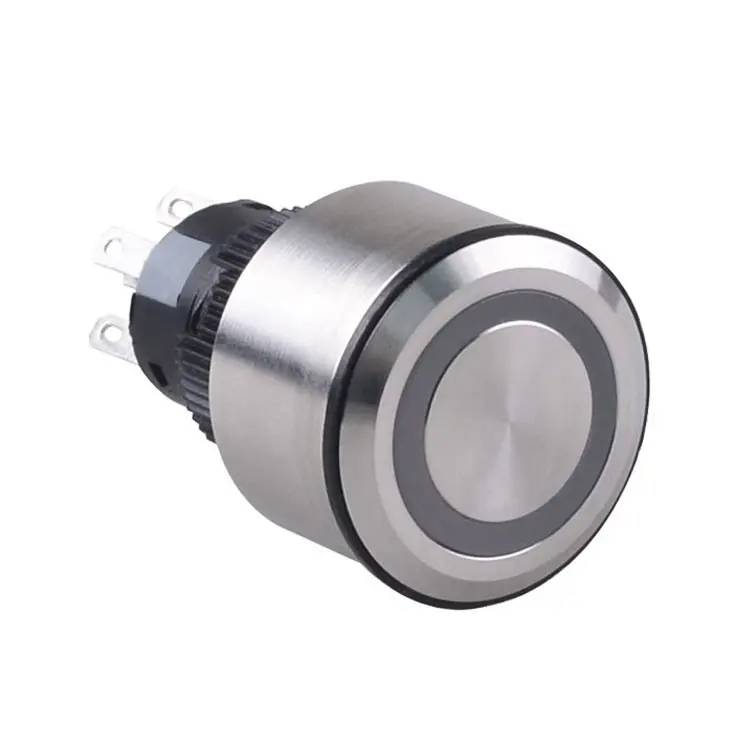 GL-22FE11ER23-SJ Illuminated Metal Anti Vandal 1NO1NC 22mm Panel Switches