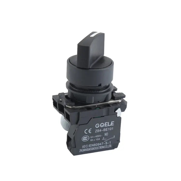 GXB4-ED21 Selector Push Button Switch With Plastic Rotary Round Head