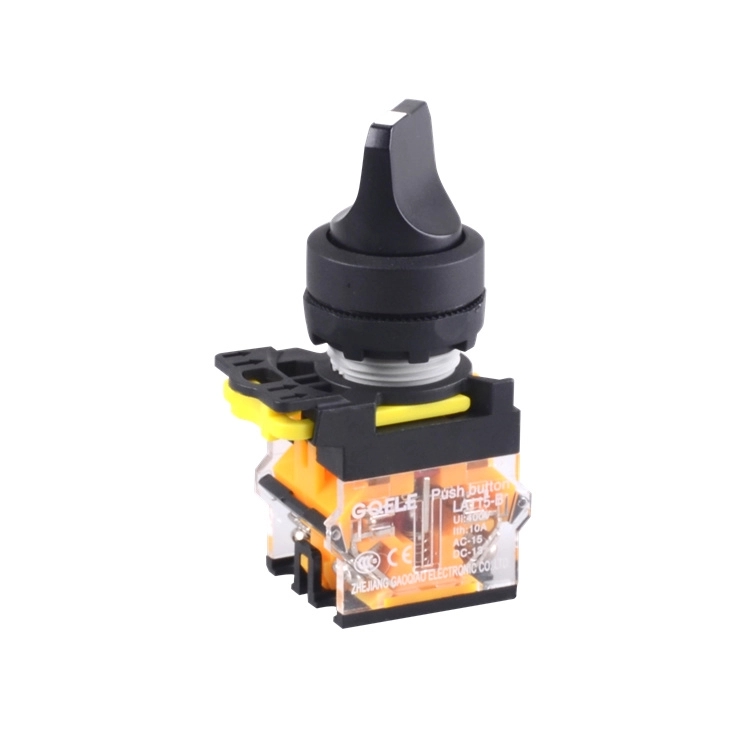 LA115-B1-11X 1NO+1NC Maintained 2-Position Selector Push Button With Short Handle Without Light