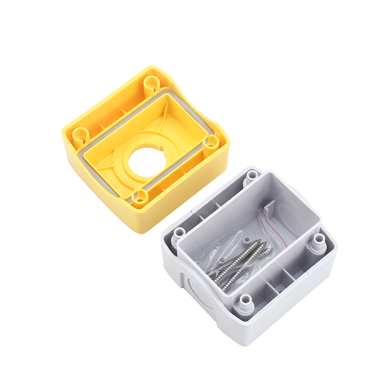 GOB-1A-YW Yellow Cover White Base Push Button Control Box-2