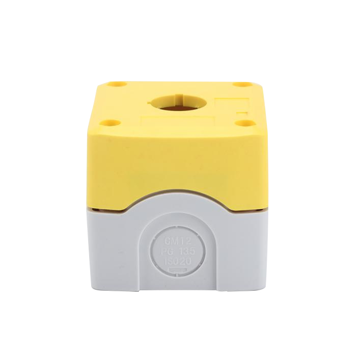 GOB-1A-YW Yellow Cover White Base Push Button Control Box-3